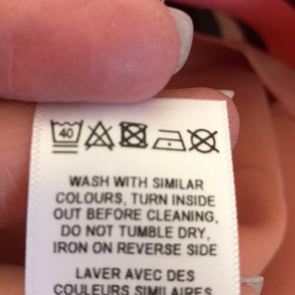 ASOS Pink, Dark Mauve, White & Grey Striped Ruffle Dress - Picture 9 of 12